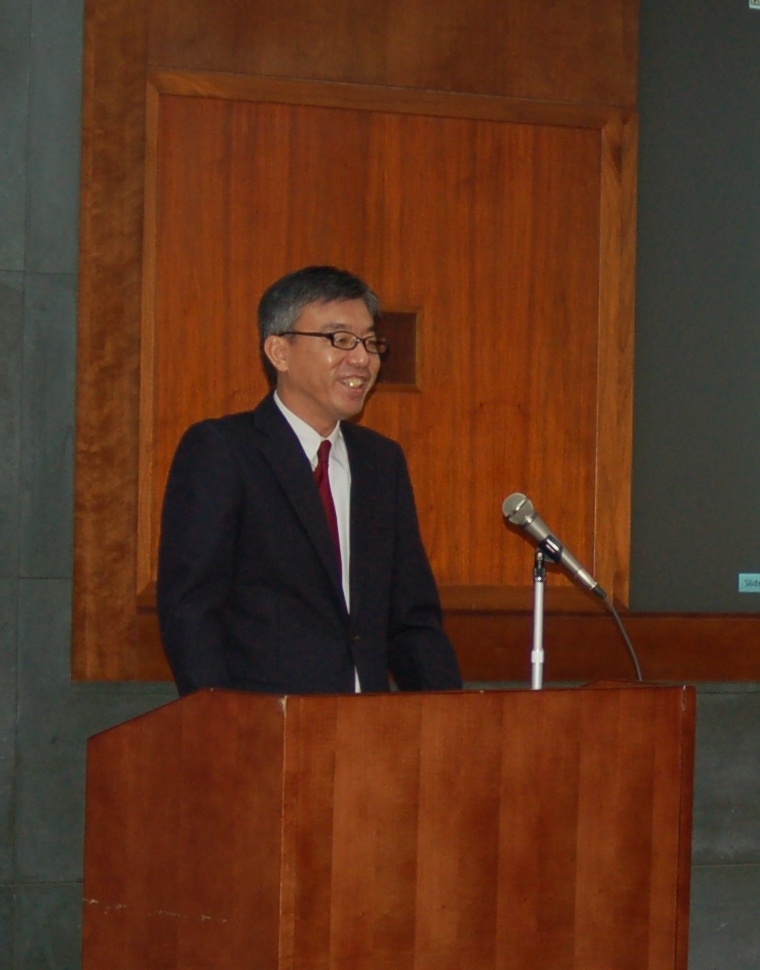 Minister Hiroyuki Uchida formally welcomes the 43rd SSEAYP Philippine contingent in his Opening Remarks